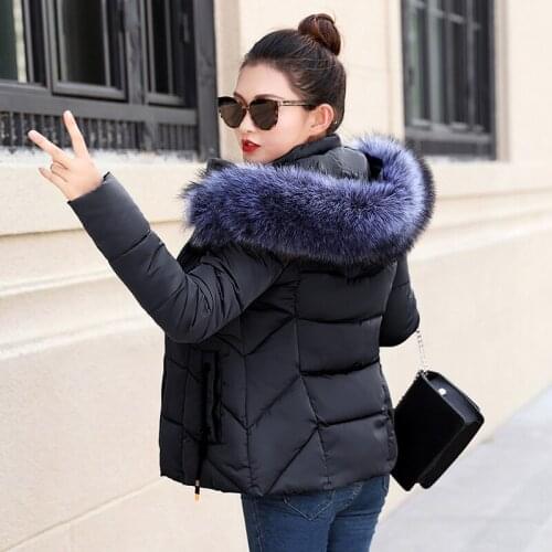 Faux Fur Parkas Women 2019 New Winter Down Cotton Jacket Women Thick Snow Wear Winter Coat Lady Clothing Female Jackets Parkas