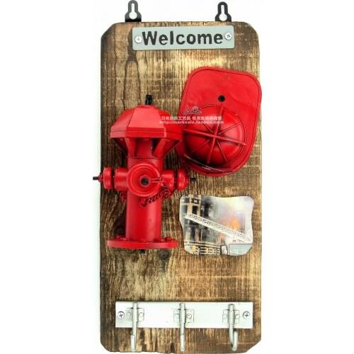 Fire hydrant wall act the role ofing hanging Wrought iron handicraft Wrought iron birthday gift handmade metal crafts for home