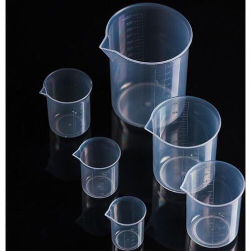 1000pcs 100ML Clear Plastic Measuring Cup Graduated Beaker Kitchen Kitchenwares Measuring Tools Cooking Tool ZA5312