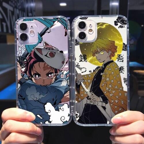Kamado Nezuko Kimetsu No Yaiba Demon Slayer Phone Case Transparent For iphone 5 5s c se 6 6s 7 8 11 12 plus mini x xs xr pro max