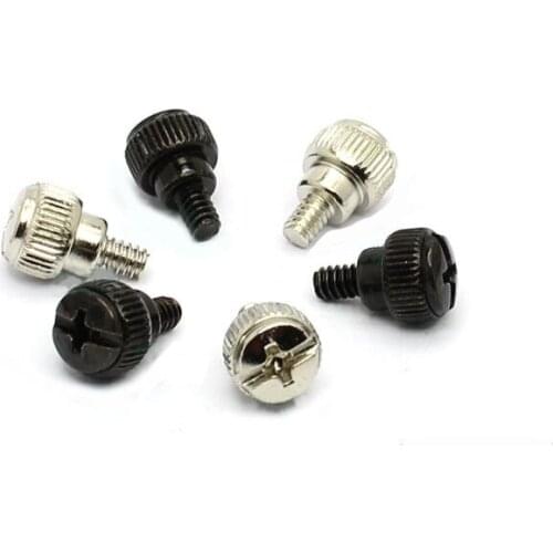 #6-32*5mm knurled adjusting m3.5 screw Computer host Thumb knurled bolt fastener,NC America Coarse Thread,Large handle Head