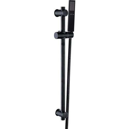 3 Function Adjustable Black Shower Riser Slide Bar with Hand Held Shower & Hose Wall Mount Shower Sliding Bar Set Free Shipping