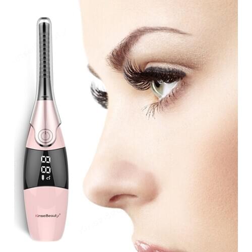 Electric Eyelash Curler USB Rechargeable 10S Electric Heated Eyelash Long-Lasting Electric Ironing 4-Speed Eyelash Curler Device