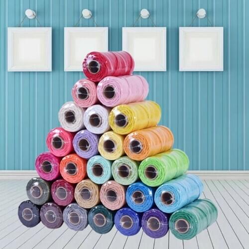 4 mm 100% Macrame Cotton Cord Colorful Ropes Twisted Craft String DIY Home Room Textile Wedding Decorative supply Tapestry 100m