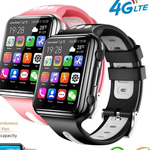 H1/W5 4G GPS Wifi location Student/Kids Smart Watch Phone android system clock app install Bluetooth Smartwatch 4G SIM Card