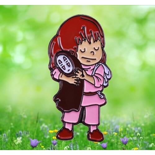 Studio Ghibli fest Spirited Away No Face Faceless Enamel Pin brooch