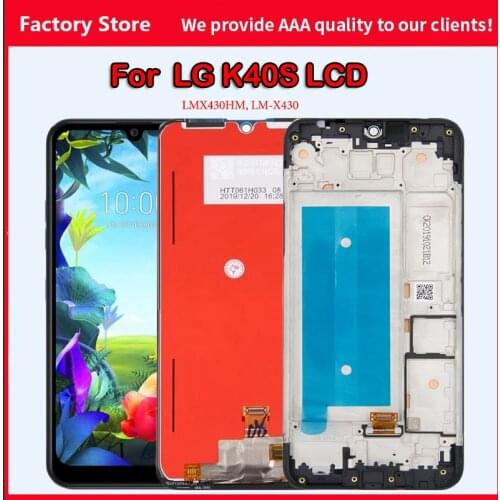 6.1'' AAA Quality LCD+Frame For LG K40S LCD Display Screen For LMX430HM LM-X430 LCD Screen Display 720 x 1520 Resolution