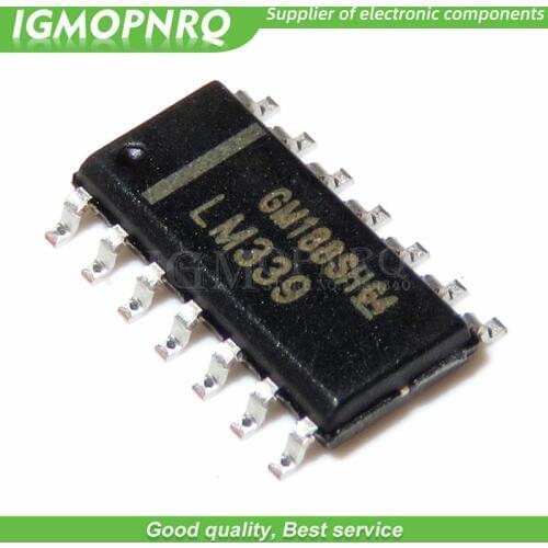 10pcs LM339 LM339DR SOP-14 Comparators Lo-Pwr Quad Voltage new original