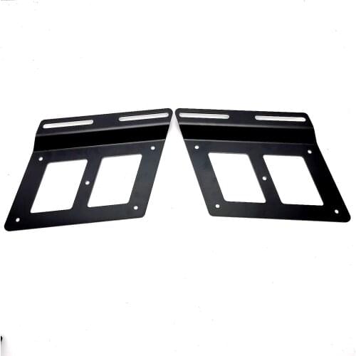 2x Universal Motorcycle Saddlbags Support Guards Side Bag Bracket Mount Black Scooter Offroad For Honda Yamaha Suzuki