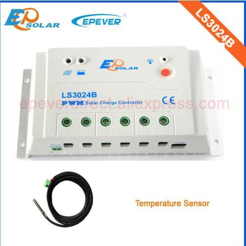 30amp 30A Regulator PWM LS3024B 12v 24v solar panels Charge Battery with temperature sensor