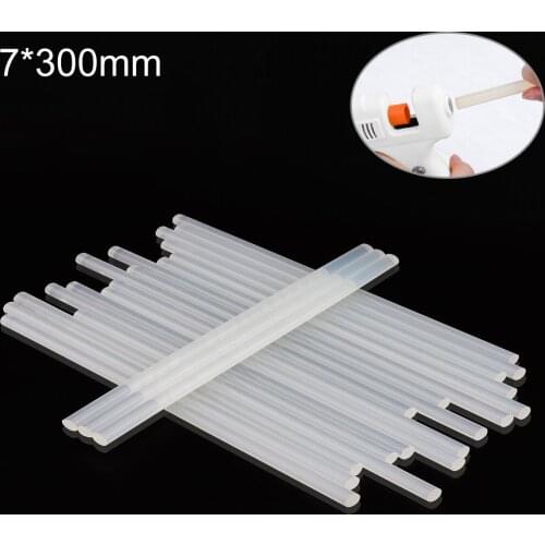 7mmx300mm Transparent Hot Melt Gun Glue Sticks Gun Adhesive DIY Tool for Hot Melt Glue Gun Repair Alloy Accessories