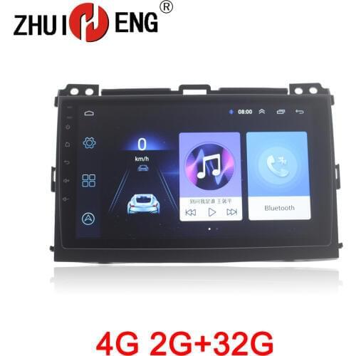 ZHUIHENG 2 din Car radio for Toyota Prado 120 Land cruiser 120 2004-2009 car dvd player GPS navi with 2G+32G 4G internet