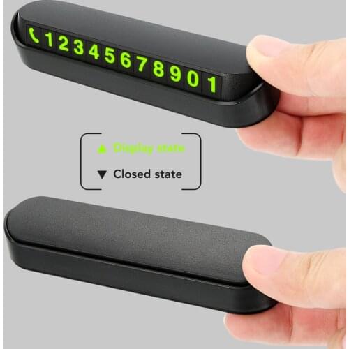 Car Temporary Parking Sticker Phone Number Card Plate for ford focus kuga fiesta mondeo fusion Tuga Ecosport mk2 mk3 mk4 mk7