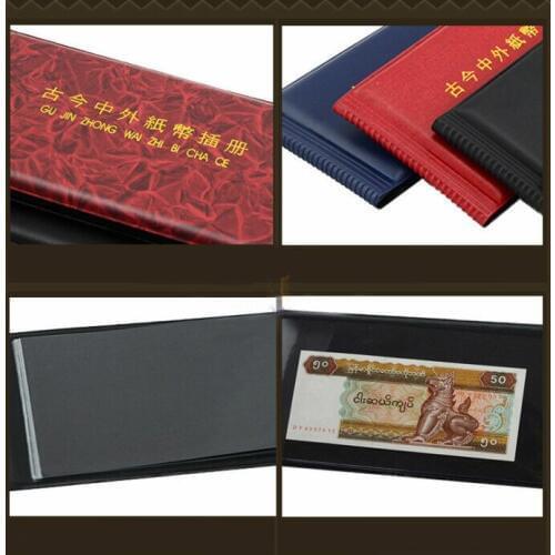 Paper Money Pocket Wallet Currency Banknote Collection Album for 20 Notes Pages