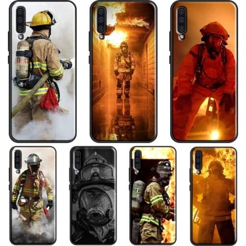 Firefighter Heroes Fireman Cool Case For Samsung A52 A12 A32 A72 A21S A20e A21S A31 A51 A71 A10 A02S A50 A70 Back Cover