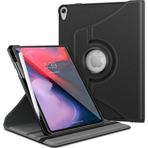 Luxury 360 Rotating Case Cover For Apple Ipad Pro 11 Inch 2018 Release Quality PU Leather Stand Holder Smart Tablet Case Cover