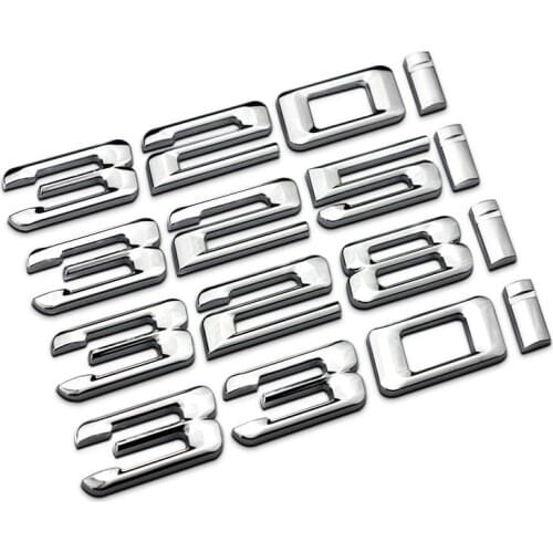 For BMW Original 328i 328Li 320i 320Li 330i ABS Car Styling Refitting Emblem Badge Sticker Discharge Capacity Mark