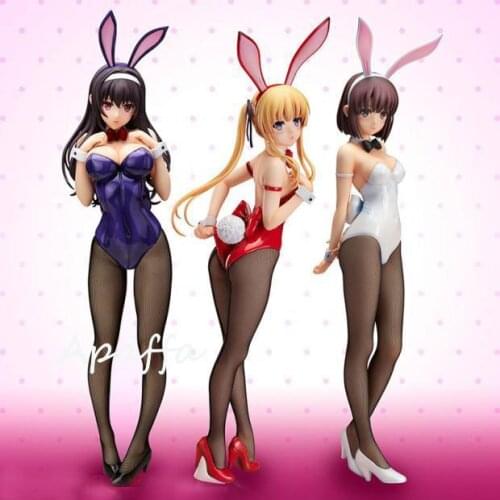Anime Sexy Girl Bunny Girl Katou Megumi Eriri Spencer Sawamura Kasumigaoka Utaha PVC Action Figure Toys Collection Model Gift