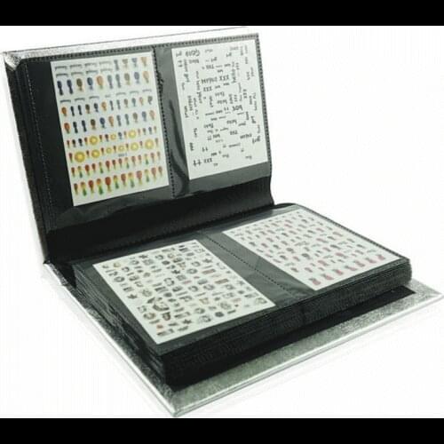 Hot Sale 3D Nail Sticker Water Decal Collecting Albums Storage Holder Nail Art Display Showing Book Container Tool 120 Sheets