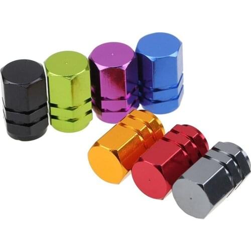 4Pcs Aluminum Alloy Car Wheel Tire Valve Caps Tyre Rim Stem Covers Airdust Waterproof For Automobiles Motorcycles Trucks Bikes