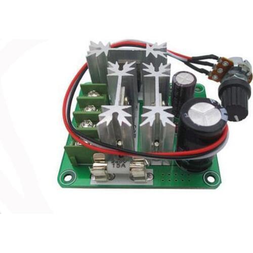 Dc motor controller(6v-90v):PWM dc motor speeder/PLC 15A lzx