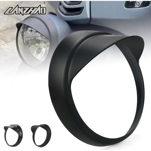 Motorcycle Headlight Cover ABS with Light Blocking Edge Black for Vespa GTV300 LXV150 VXL150 2013-2016 2017 2018 2019 2020 2021