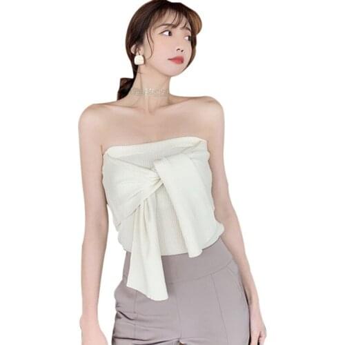 Womens Tanks Sexy Sleeveless Stretch Knitted Tank Top Fashion Solid Lace Up Elastic Top Women Summer Skinny