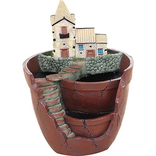 Desktop Flowerpot Yard Decorations Pot Gardening Supplies Garden Resin Pots