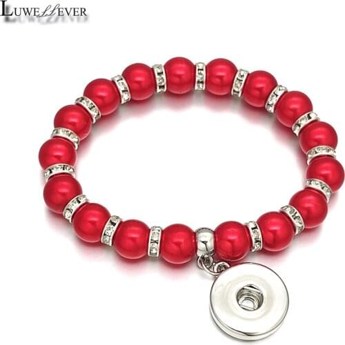 Charm Candy Colors Expandable Bead Stretch 196 Strand Bracelet 18mm Snap Button Resin Bangle Jewelry Women Gift Diameter 6 cm