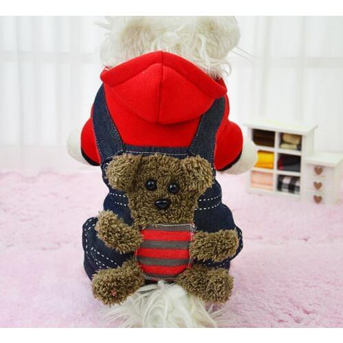Clothing for Dogs Hoodie Cartoon Jumpsuit for Small Dogs Winter Clothes Soft Clothing for Dogs Chiwawa Puppy Clothes Size XS-XXL