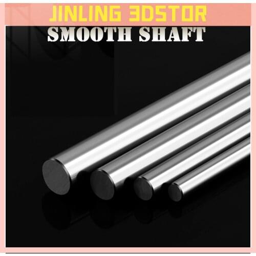 2PC 3D Printer Parts Optical Axis 300 350 400 450 500mm Smooth Rods 8mm Linear Shaft Rail Chrome Plated Guide Slide Part