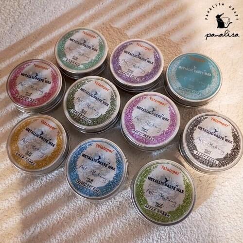 Panalisacraft DIY Crafts Scrapbooking Accessories DIY Painting vintage Wax Seal Stamp Metallic Paint Mud Fire Paint Wax Ink Pad