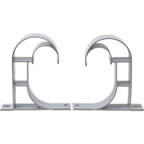A Pair Of Wall Brackets Ceiling Brackets For Cornices Curtain Rods Window Curtain White