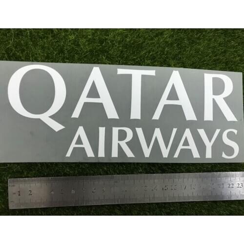 2016 La Liga Qatar Airways Sponsor Patch Iron On Patches Size is Length is 22.8cm Height is 8.8 cm