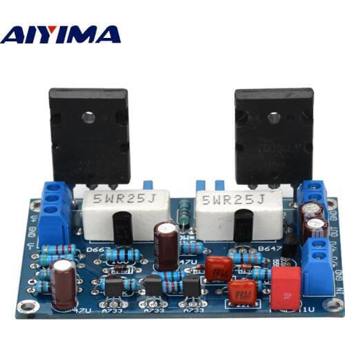 AIYIMA 100W 2SC5200+2SA1943 Audio Amplifier Board HIFI Mono Channel Amplifier Dual DC35V Speaker Home Theater DIY