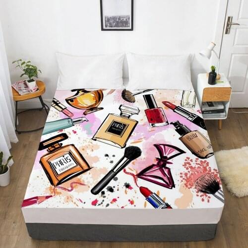 3D Luxury Fitted Sheet 160x200/150x200/180x200,Bed Sheets On Elastic Band Bed,Mattress Cover.Bedsheet Bedding,Bed Linen Fashion