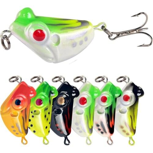 DHYJSFDC 1pcs 5.5cm 10g fishing Lure Minnow lure Crank Lures Mix fishing bait Frog Fishing lures With 3D Eyes