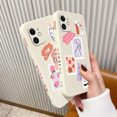 New Fashion Girl Phone Case For iPhone 12 Pro Max 11 X XS XR XSMAX SE2020 8 8Plus 7 7Plus 6 6S Plus Silicone Cover