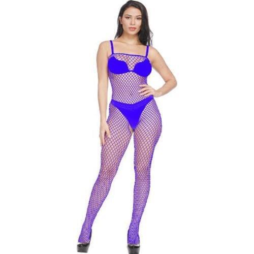 Occident Sexy Lingerie Charming Body Stockings Slings Mesh Siamese Stockings Nylon Hollow Out Tights Open Net Clothing 6 Colors