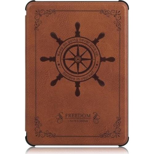 For Amazon Kindle 658 Rudder Pattern Protection Case for TPU Leather Cover Kindle 2019