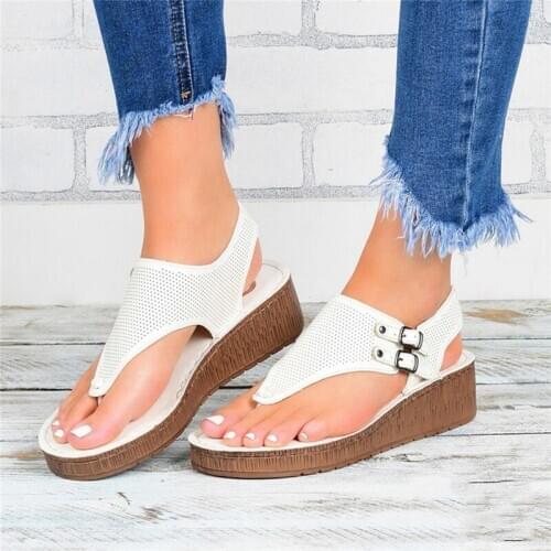 Women Sandals Plus Size Wedges Shoes For Women High Heels Sandals Summer Shoes 2021 Flop Femme Platform Sandals