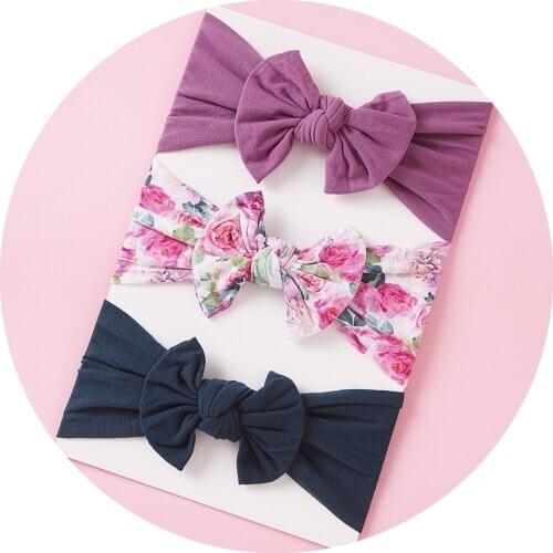 3pcs/set Super Soft Elastic Hair bands Bow Summer Toddler Baby Accessories Newborn Headband For Children Hair Accessories New