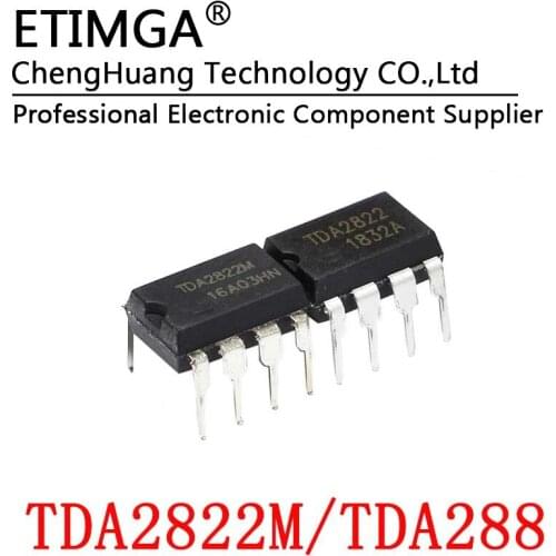 5PCS/LOT TDA2822 TDA2822M DIP8 Dual Audio Amplifier