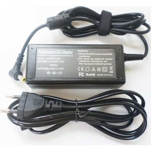 65W AC Adapter Battery Charger Power Supply Cord For Lenovo 3000 IdeaPad U450P U455 U460 U460s U510 U550 V360 V360A V370 V370A