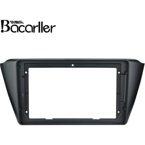 9 Inch 2din Car Fascia For SKODA FABIA RAPID 2015 - 2019 Double Din Car Dvd Frame Adaptor Panel In-dash Mount Installation