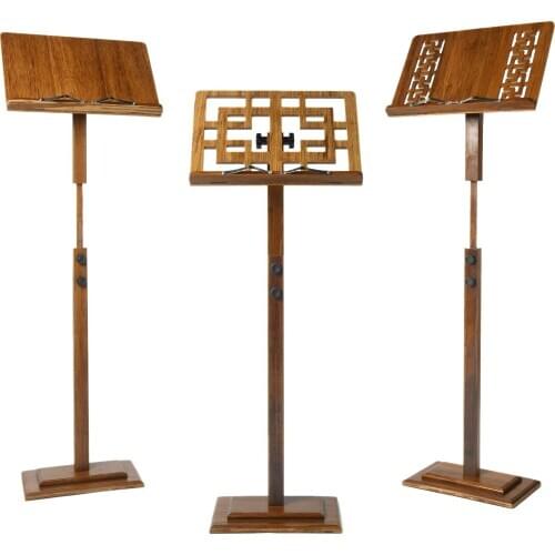 Bamboo lift spectrum frame solid wood Guzheng Guqin special musical instrument spectrum platform lift