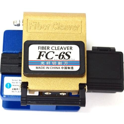 Free Shipping Metal FC-6S Optical Fiber Cleaver Fiber Optic Cutter with Dustbin Used in FTTX FTTH