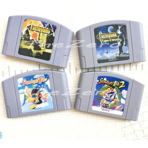 Castlevania Series Snowboard Kids 1 2 English Language Video Game for 64 Bit Console NTSC Version