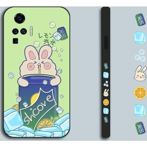 Side Print Cute Bear Case For Vivo X21 UD X21i Holder Shell TPU Back Cover For Vivo X23 X27 X30 X60 X50 Pro Plus