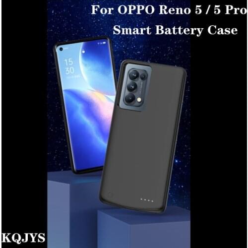 6800mAh External Battery Charger Cases For OPPO Reno 5 Battery Case Portable Power Bank Charging Cover Case for OPPO Reno 5 Pro
